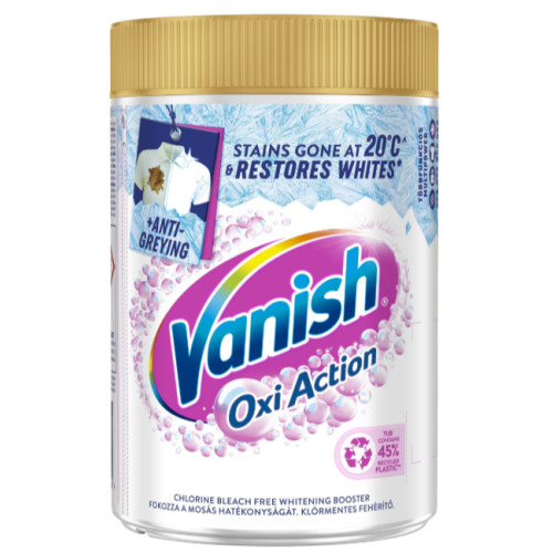 Засіб для видалення плям Vanish Oxi Action Кришталева білизна, 625 г
